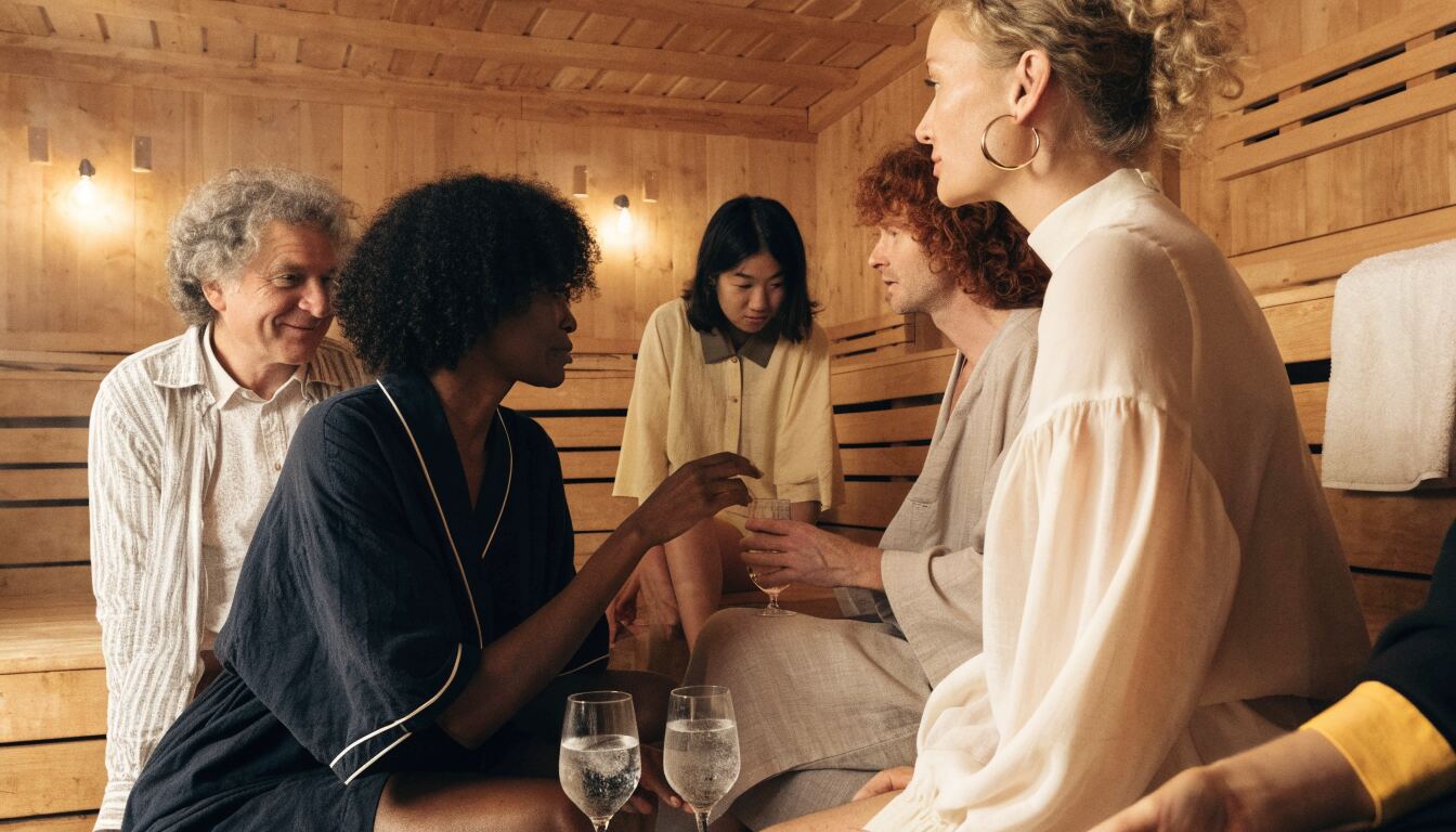 A Warm Night of Connection: Inside the Sauna BI & FRIENDS Experience