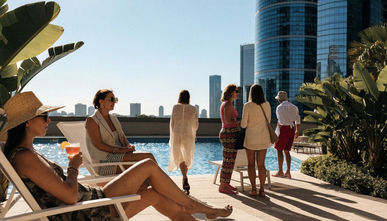 Bare Bliss Under the Sun: A Guide to Rooftop Poolside Freedom