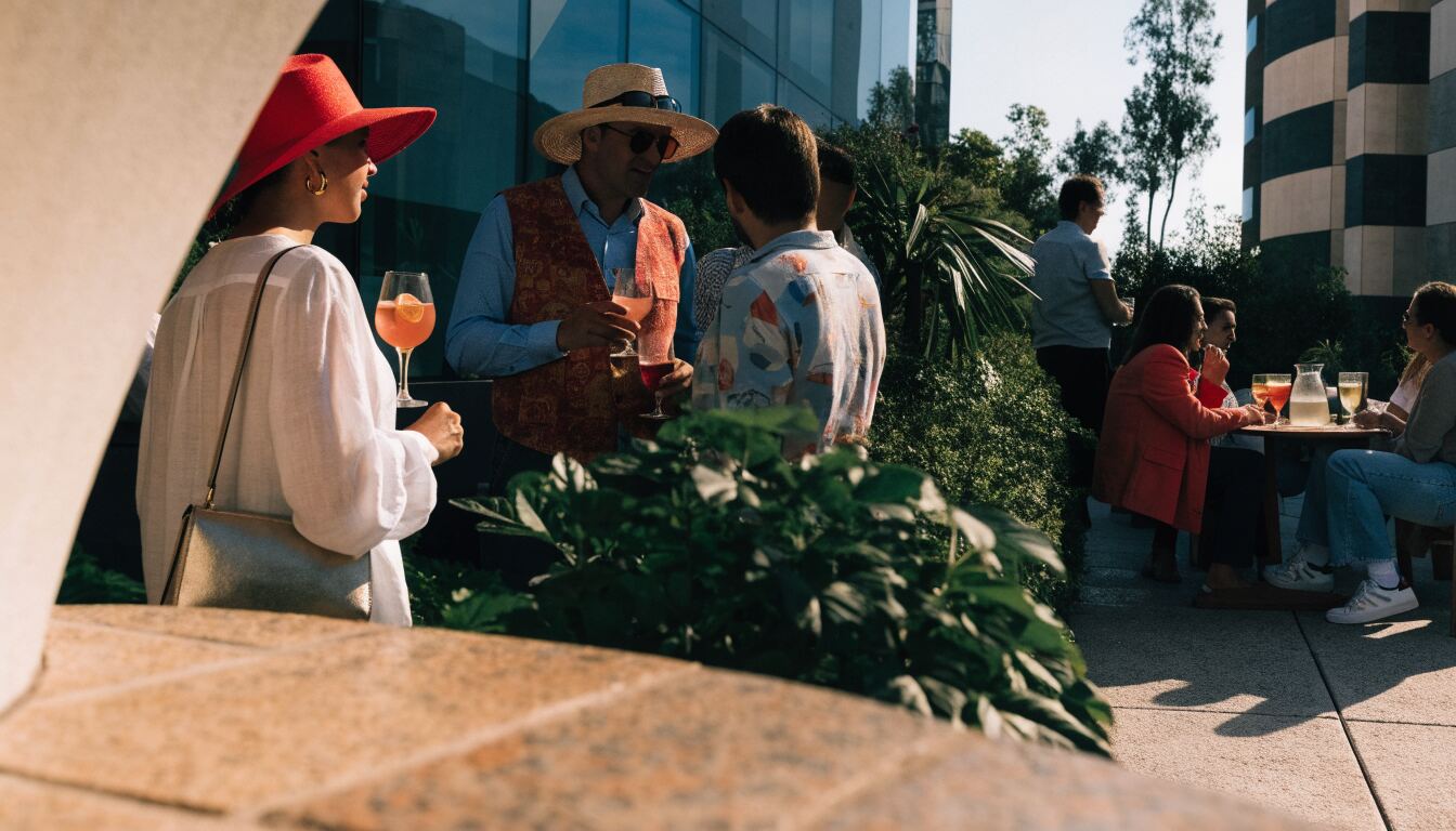 Savoring Sunny Connections: A Daytime Lifestyle Gathering in Barcelona